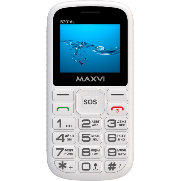 Мобильный телефон Maxvi B201ds (белый)