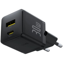 Сетевое зарядное Baseus Palm Fast Charger C+U 30W EU P1011160A113-00 (черный)