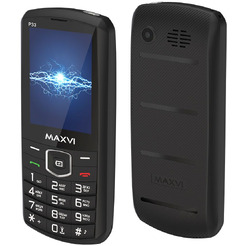 Мобильный телефон Maxvi P33 + ЗУ WC-112 (черный)