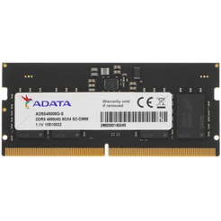 Оперативная память ADATA 8ГБ DDR5 SODIMM 4800 МГц AD5S48008G-S