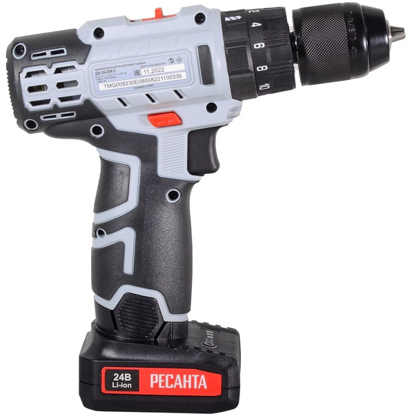 Дрель-шуруповерт Ресанта  ДА-24-2ЛК-У (75/14/8)