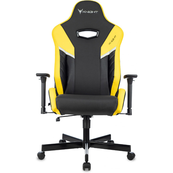 Кресло игровое Бюрократ Knight Thunder 5X (черный/желтый)