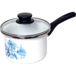 Кастрюля Сантэкс 1-2215412 (гжель, белый)