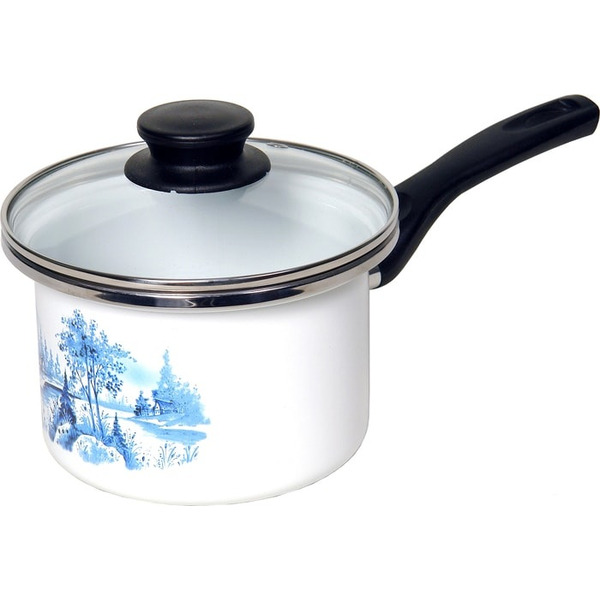 Кастрюля Сантэкс 1-2215412 (гжель, белый)