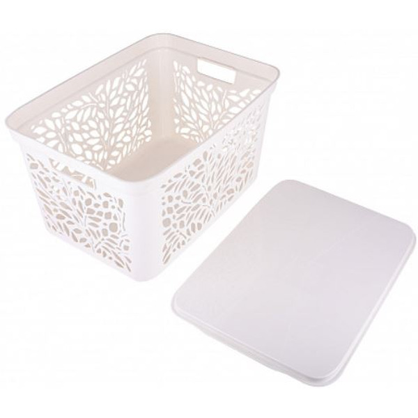 Корзина Полимербыт Leaves 4383900 (молочный)