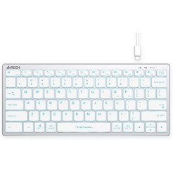 Клавиатура A4Tech Fstyler FX61 (серебристый/белый)