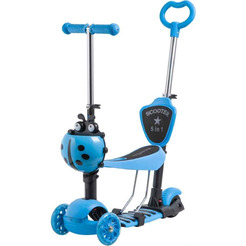 Самокат для детей Novatrack 120SB.DISCOKIDS.BL9 (голубой)