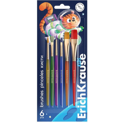 Набор кистей Erich Krause Space Animals 61850 (6 шт)