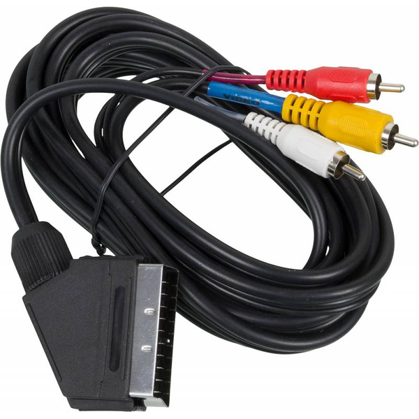 Кабель Ningbo SCART (m)/3хRCA (m) SC005-3 (3м. черный)