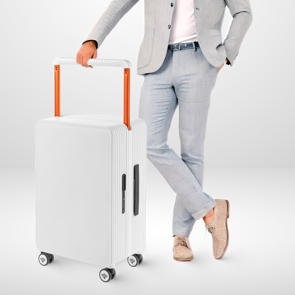 Чемодан DoubleW 005# (M, белый)