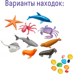 Настольная игра Бумбарам Набор для проведения раскопок Морские обитатели dig-64