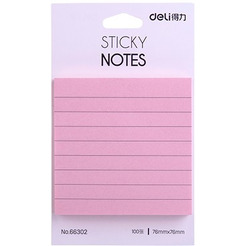 Бумага д/заметок 100 л. линейка DELI 66302