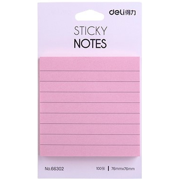 Бумага д/заметок 100 л. линейка DELI 66302