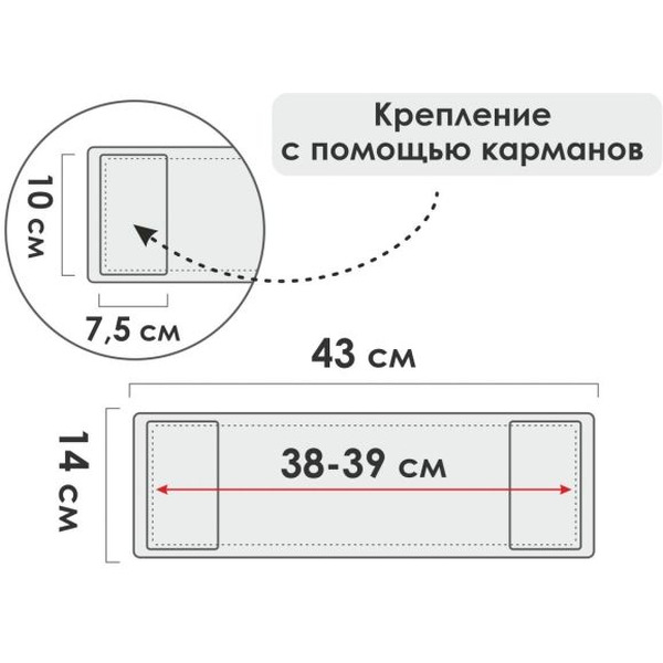 Сменная насадка для швабры PERFECTO LINEA 44-431020