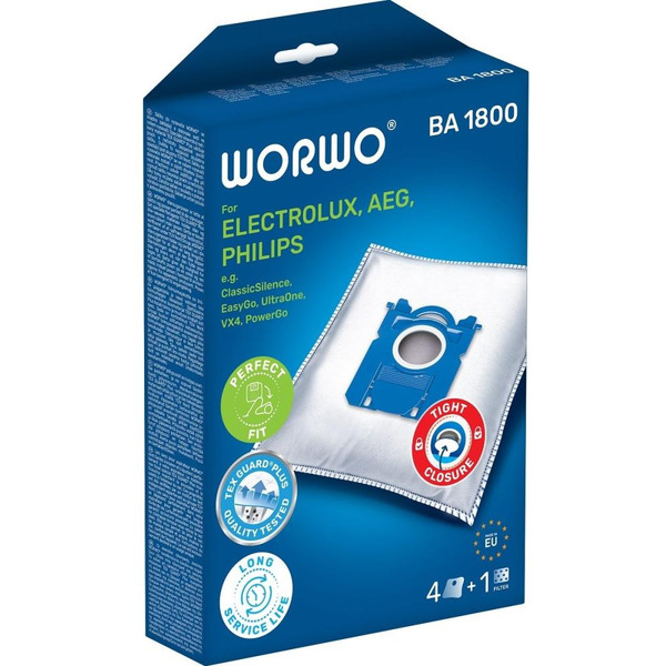 Комплект пылесборников WORWO BA1800 (Electrolux, Philips)