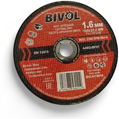 Круг отрезной по металлу BIVOL BVL4118016