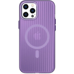 Задняя накладка CASE Translucent Strip Apple iPhone 12 Pro Max (фиолетовый)