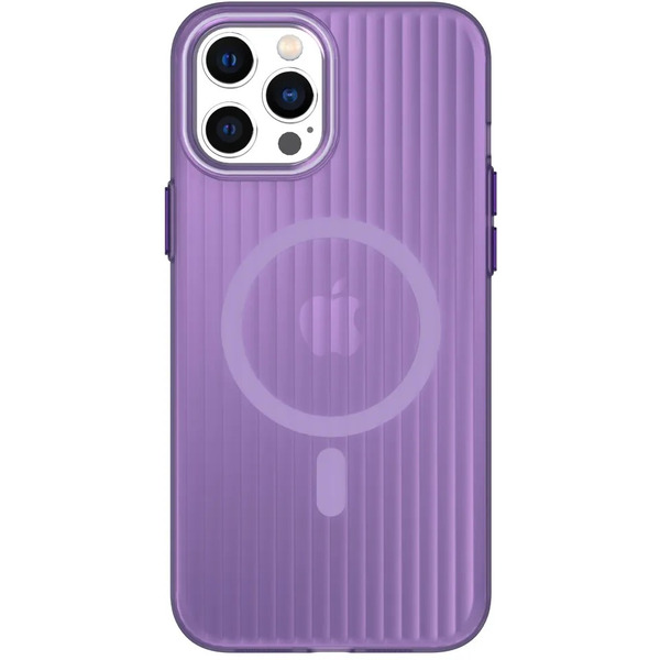 Задняя накладка CASE Translucent Strip Apple iPhone 12 Pro Max (фиолетовый)