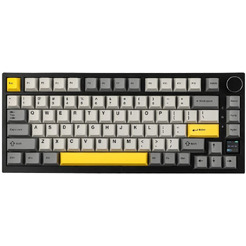 Компьютерная клавиатура AJAZZ AK820 PRO Gift Switch (черно-серая с желтым)