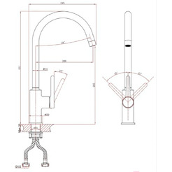 Смеситель для кухни A-Five A5-0724