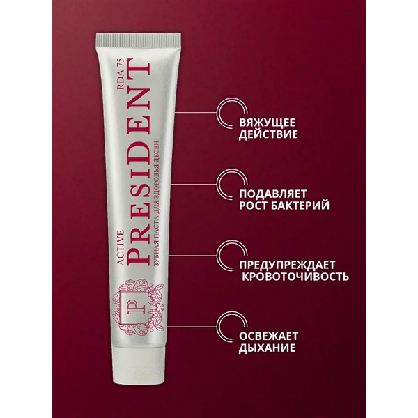 Зубная паста PresiDent Active (75мл)