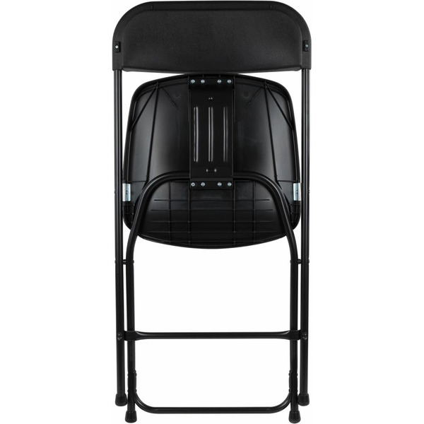 Стулья складные BRABIX Golf CF-002 (КОМПЛЕКТ 4 шт., черный каркас, пластик черный) 533030