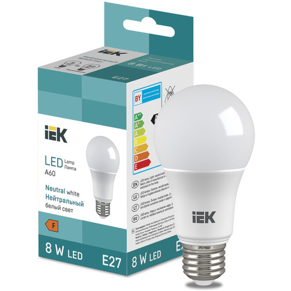 Лампочка IEK LED Bulb A60 710lm 4000K E27