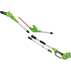 Кусторез + высоторез Greenworks G40PSH 1303907 (без АКБ и ЗУ)