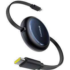 Кабель Baseus Nomos Retractable Retractable Cable USB Type-C - USB Type-C 100W (1.5 м, черный)