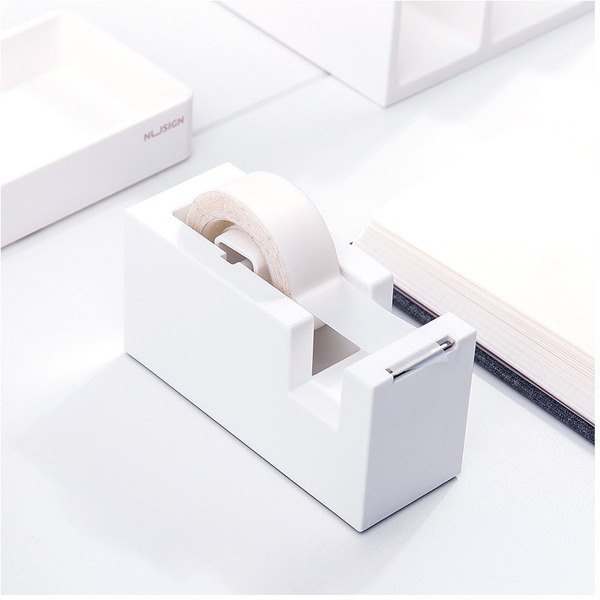 Диспенсер для скотча канцелярский Deli Nusign NS121 (белый)