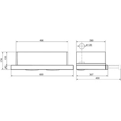 Вытяжка Elikor Интегра Glass 60Н-400-В2Д 940982 (нержавеющая сталь/черное стекло)
