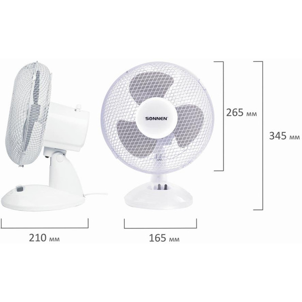 Вентилятор настольный SONNEN FT23-B6