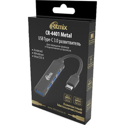 USB-хаб Ritmix CR-4401 Metal