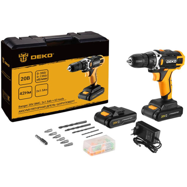 Дрель-шуруповерт Deko Banger 20V (080-1005)
