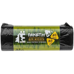 Мешки для мусора РОМАШКА Е-Ромашка ЕЛР60-30/35 (60 л, 30 шт)