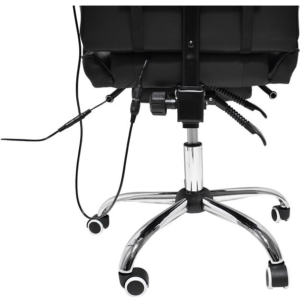 Игровое кресло Calviano AVANTI Ultimato total black (с подножкой, вибромассажное)