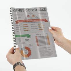 Пластиковая обложка для переплета BRAUBERG A4 150 мкм 100 шт 530827 (прозрачный/дымчатый)