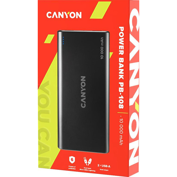 Портативное зарядное устройство CANYON CNE-CPB1008B
