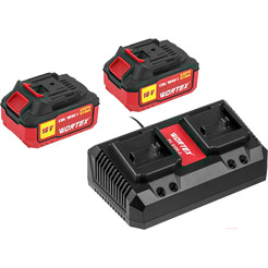 Аккумулятор с зарядным устройством Wortex 1329413 (18В/4.0 Ah + 18В)