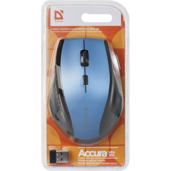 Мышь DEFENDER Accura MM-365 (синий)