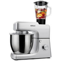 Кухонная машина KITFORT КТ-1339-1 (серебристый металлик)