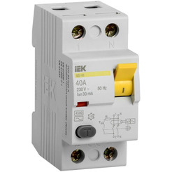 Устройство защитного отключения IEK ВД1-63 2P 40А 30мА MDV10-2-040-030