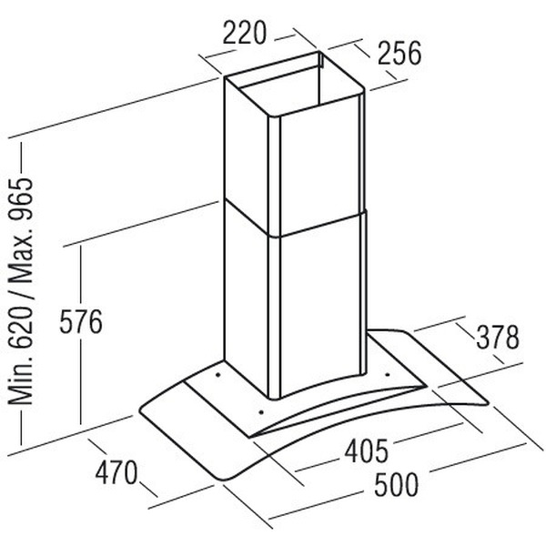 Вытяжка САТА C-500 GLASS INOX