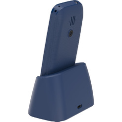 Мобильный телефон Maxvi B110ds +ЗУ WC-112 (синий)