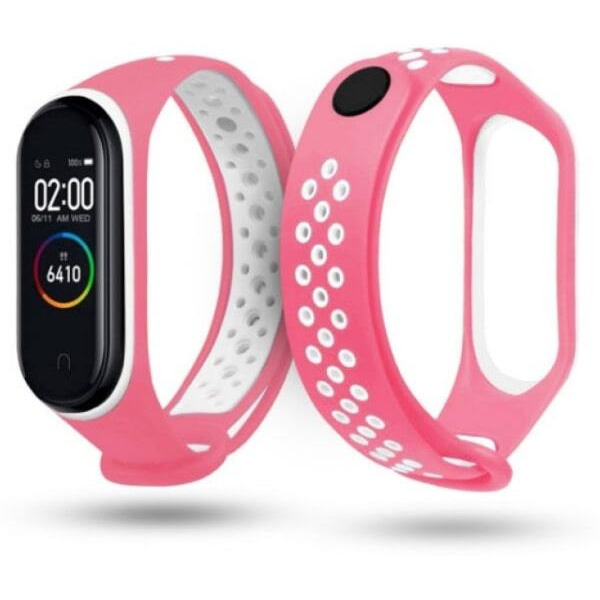 Ремешок CASE Nike для Mi Band 3/4 розово-белый