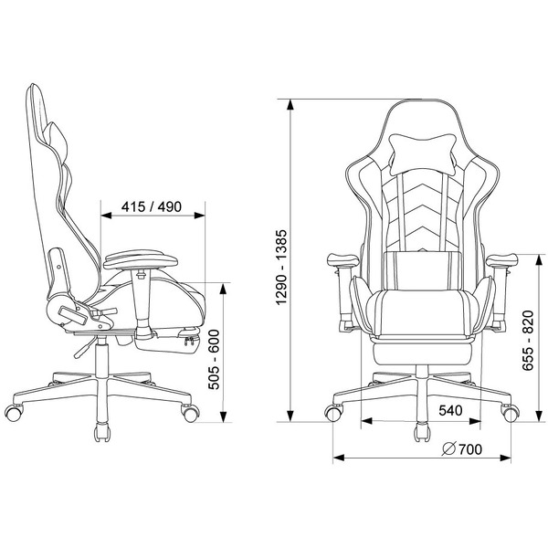 Игровое кресло Zombie Drift/F (черный/серый)