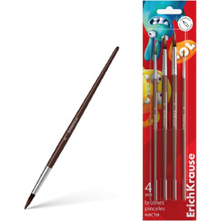 Набор кистей Erich Krause Jolly Friends 61856 (4 шт)