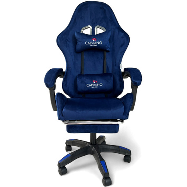 Игровое кресло Calviano 1583 (синий велюр)