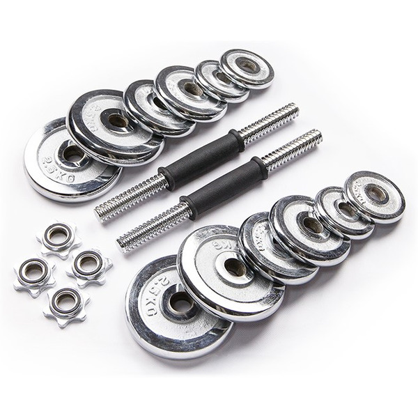 Набор хромированных гантелей AMETIST 20 кг (в чемодане)