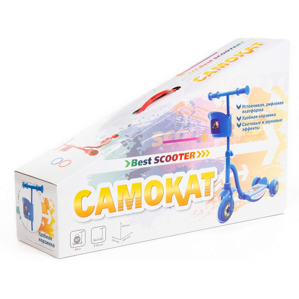 Детский самокат Полесье TJ-411-V(К) (красный)